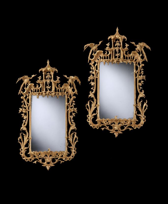 A PAIR OF GEORGE III GILTWOOD MIRRORS   | MasterArt
